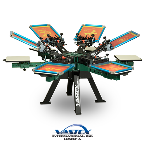 산업용 최고급 6X6 로터리 스크린 인쇄기 (V2HD-66)
